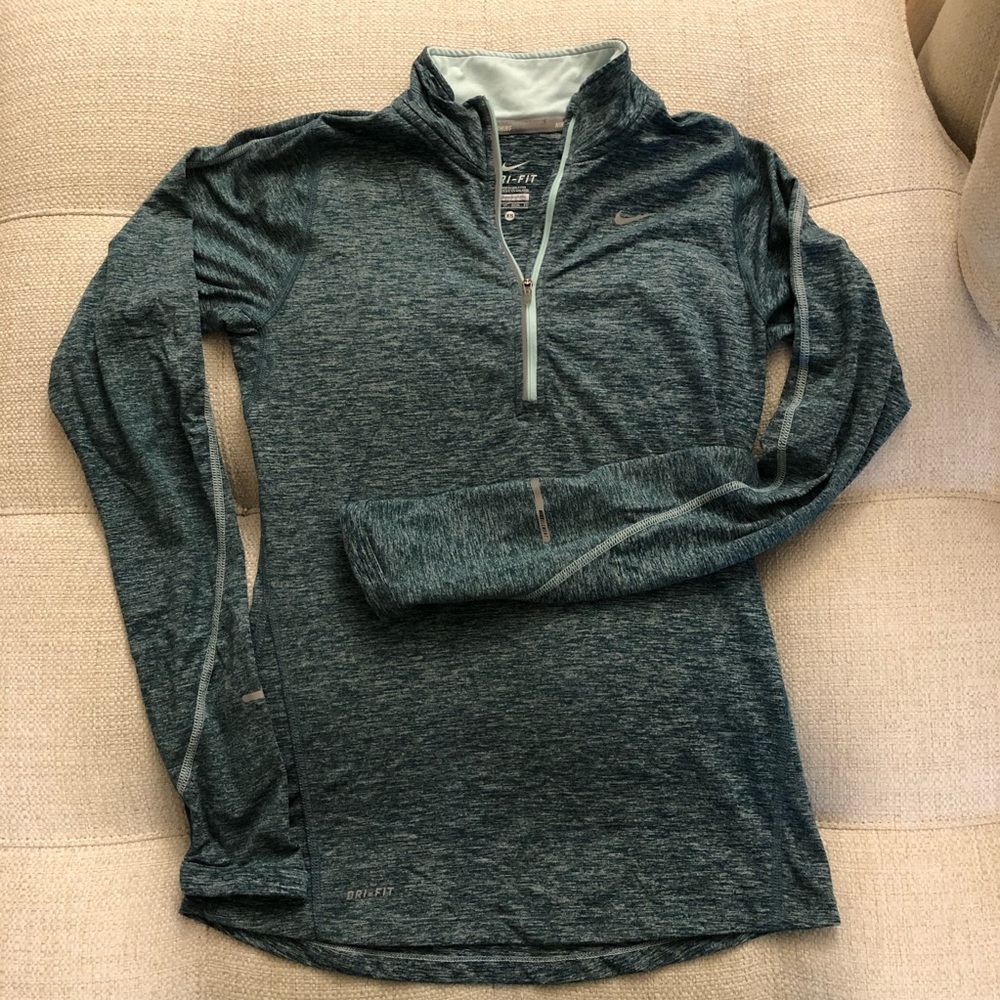 Nike running Dri-Fit quarter zip XS